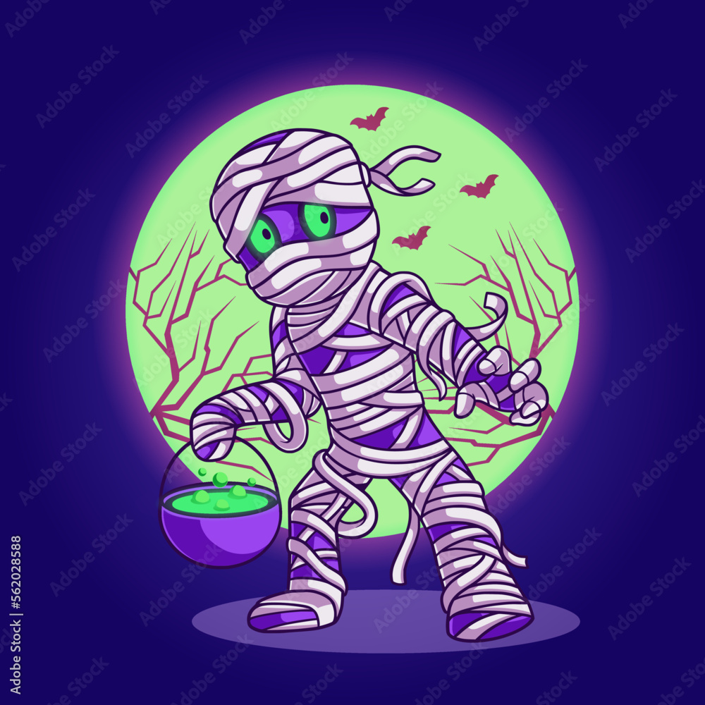 Cute mummy character illustration Cute mummy character illustration