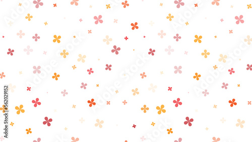 colorful flower pattern, simple flower texture, simple floral, minimalist pattern