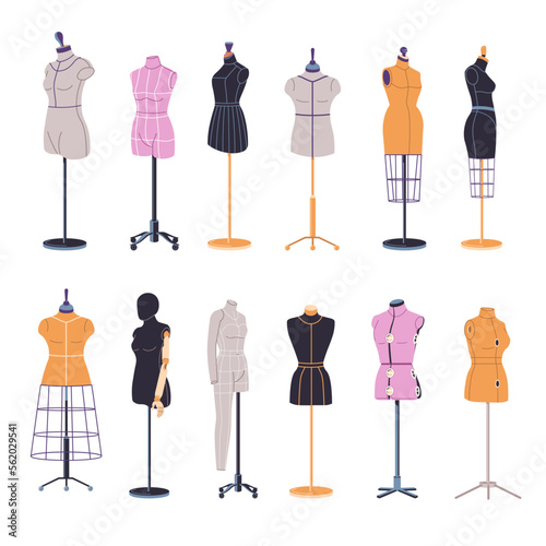Dummy and mannequins for fashion clothes shop