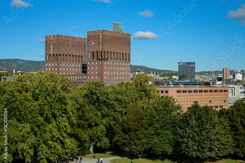 ノルウェーの首都オスロ市庁舎の美しい風景 photo