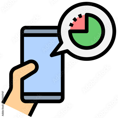 waste time filled outline style icon
