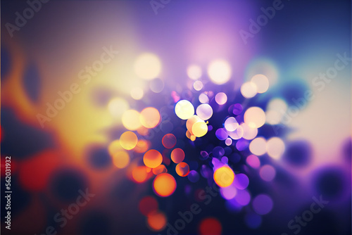 abstract background with glowing lines. generative ai