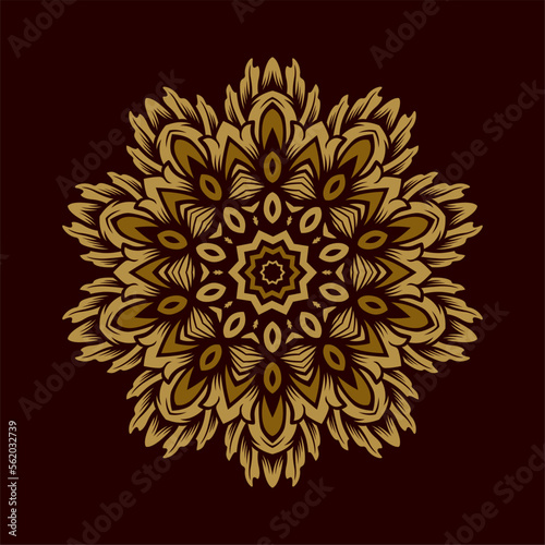 Modern mandala art vector design with a beautiful mix of colors, suitable for all advertising design needs, both for business card designs, banners, brochures and others. EPS format files © Oktian