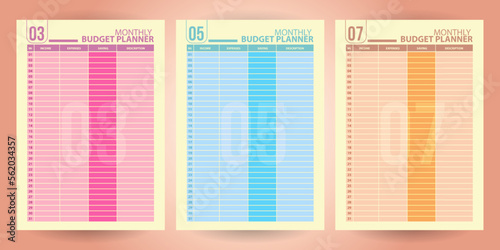 Personal monthly budget plan, Printable Budget Planner Templates, Income and expense tracker