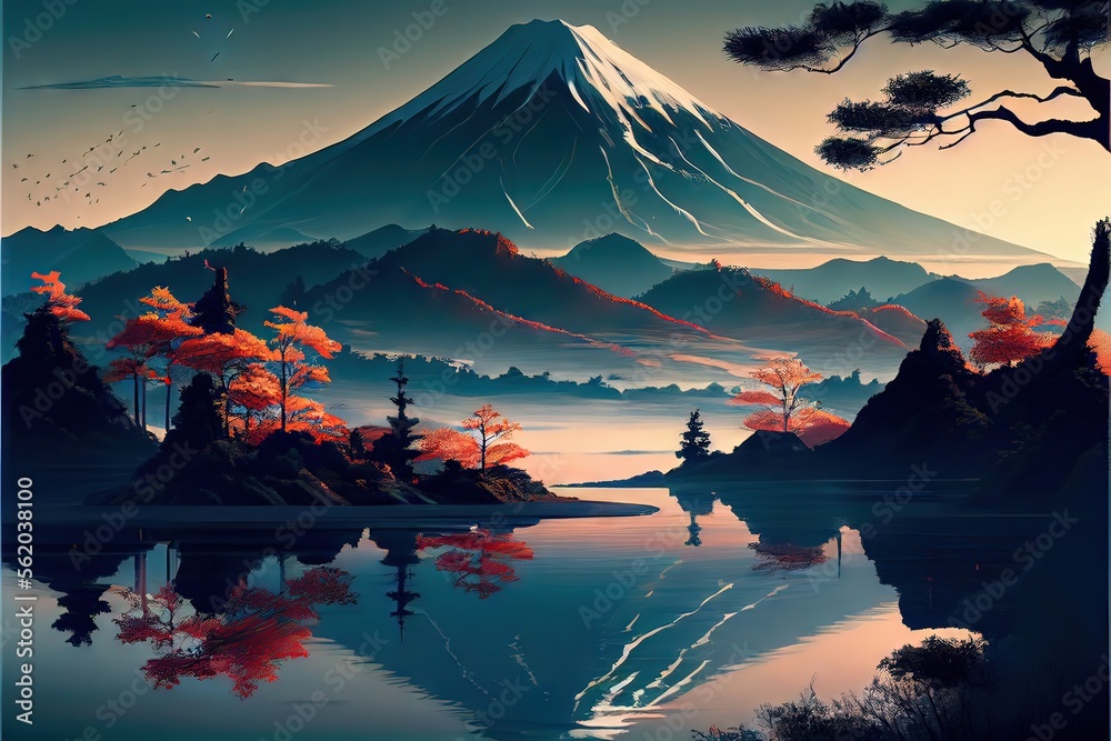 Beautiful Japanese landscape