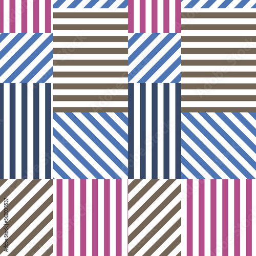 Textile geometric pattern design seamless vector background