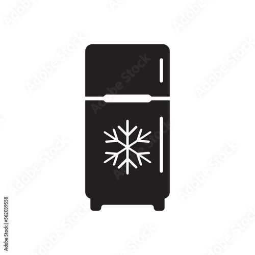 Refrigerator icon, logo isolated on white background