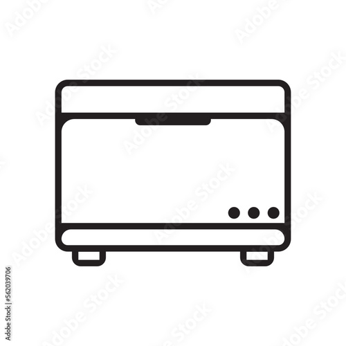 Refrigerator icon, logo isolated on white background