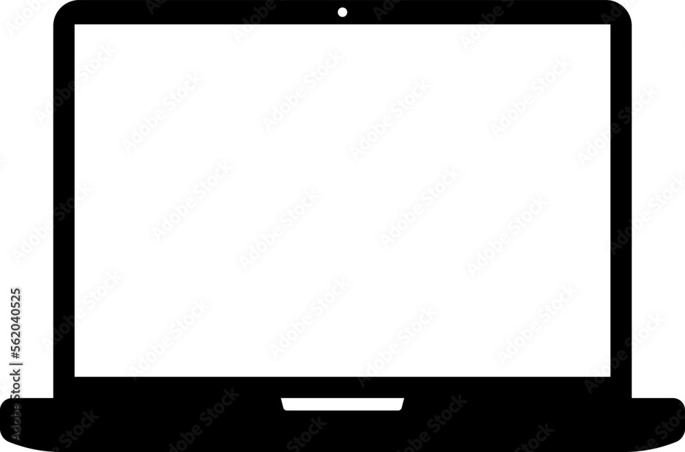 Laptop flat icon computer symbol vector illustration. Laptop flat icon computer symbol vector illustration.