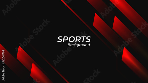 Fotografia Dark red sport background with diagonal speed line and shape.