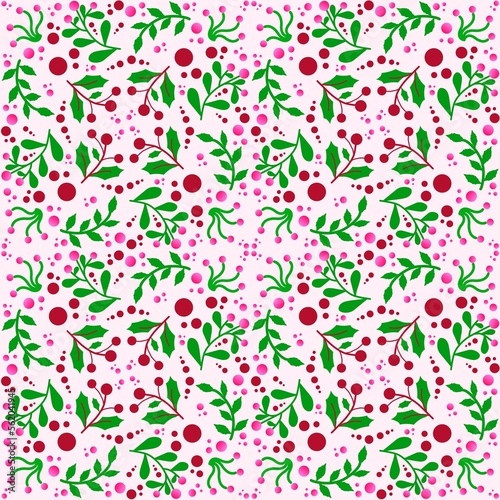 The Colorful of Garden in Fabric Seamless Pattern