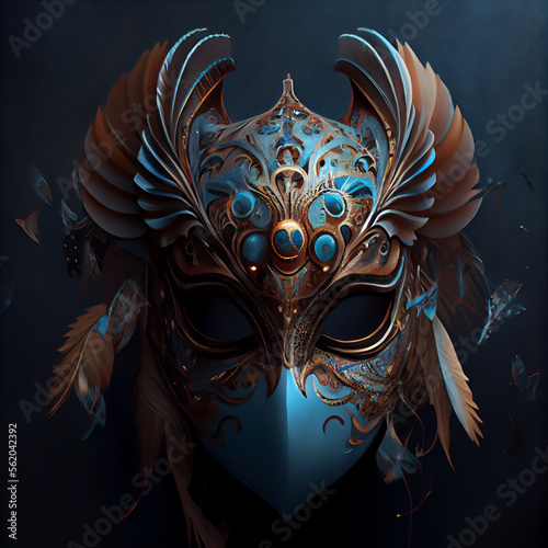 Futuristic carnival mask