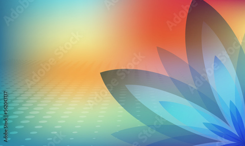 Floral theam background colors template wellness card01