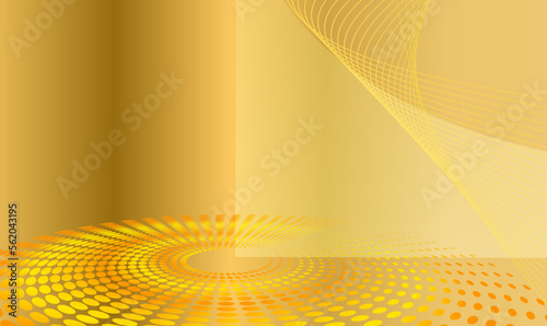 Golden gift card label mockup design background01