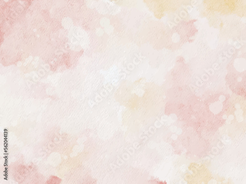 pale oldrose pink yellow watercolor splash pastel abstract paper textured background