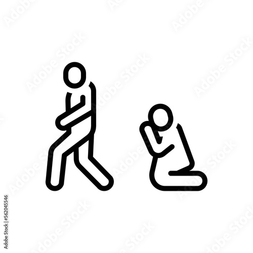 Back line icon for excluded