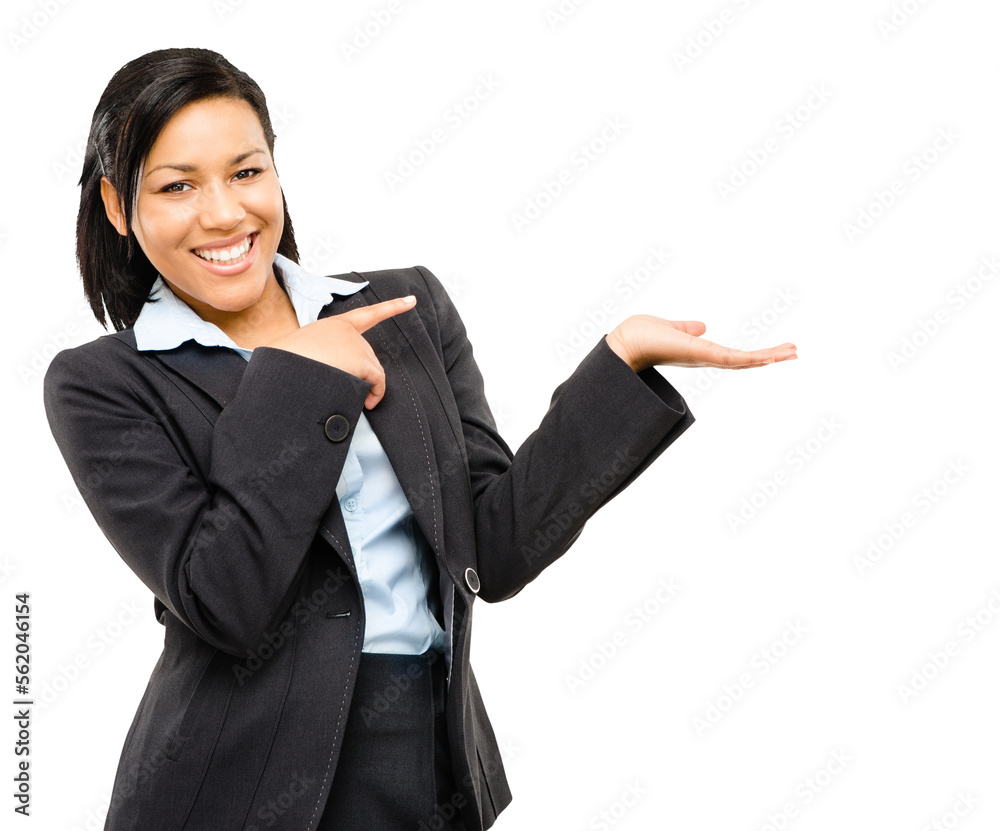 PNG of a young businesswoman holding her hands aloft isolated on a PNG background. PNG of a young businesswoman holding her hands aloft isolated on a PNG background.
