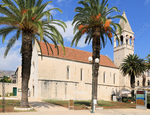 church on the promenade in Trogir, Croatia