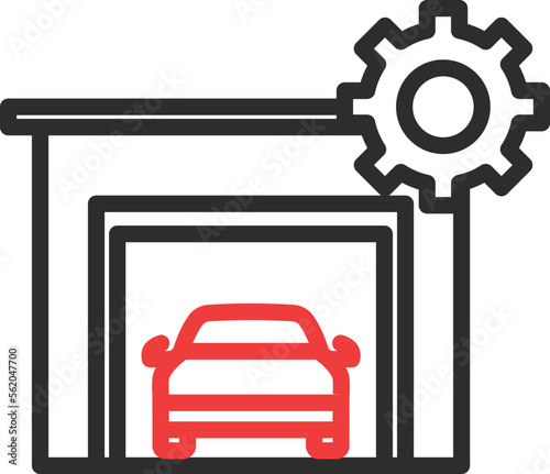 Car Service Vector Icon
