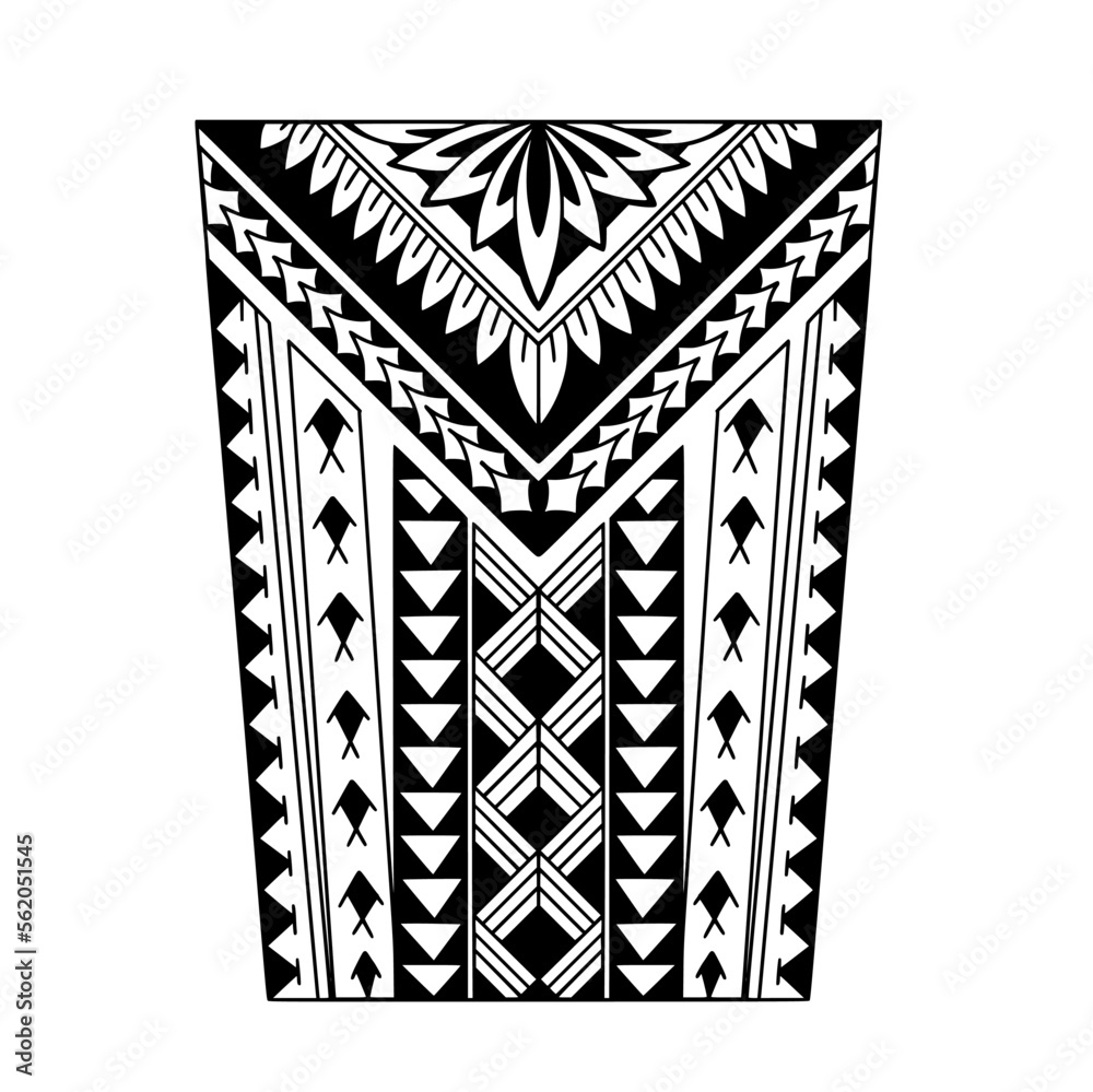 Wrap around arm polynesian tattoo design. Pattern aboriginal samoan ...