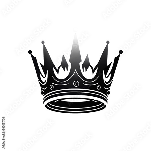 Royal crown icon isolated from background.