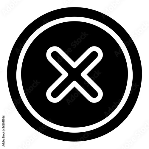 cancel glyph icon