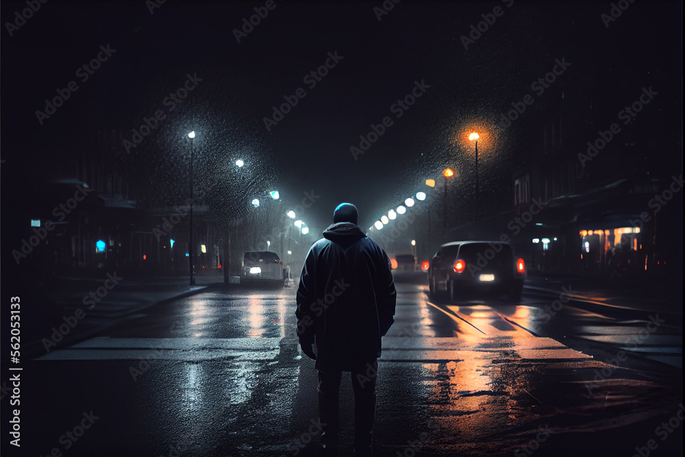 man alone to night