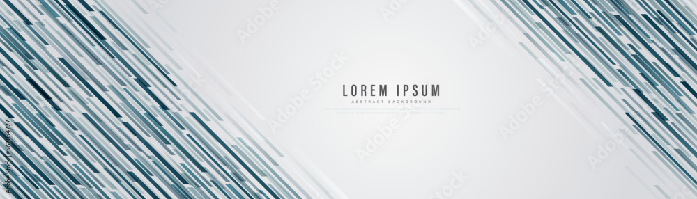 Abstract diagonal lines pattern on white background. Overlap diagonal geometric lines. Modern wide banner template design with copy space for text. Futuristic technology concept Abstract diagonal lines pattern on white background. Overlap diagonal geometric lines. Modern wide banner template design with copy space for text. Futuristic technology concept