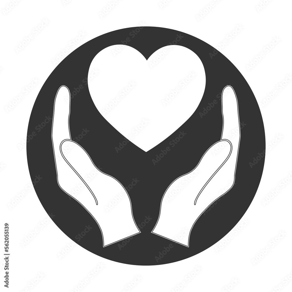 Simple illustration of heart icon for St. Valentines Day Simple illustration of heart icon for St. Valentines Day