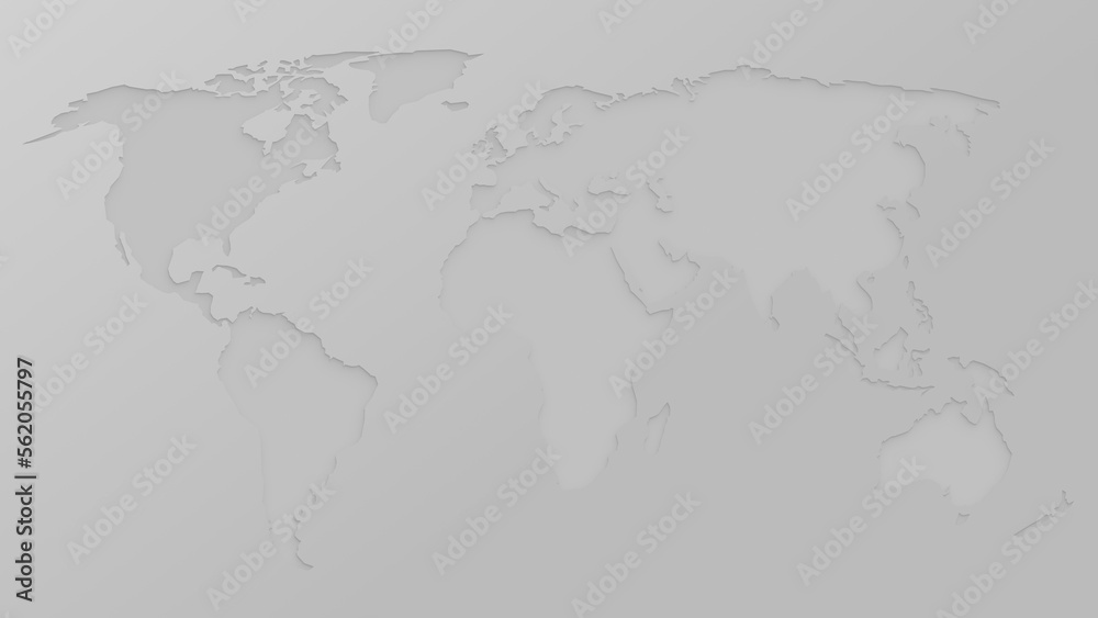 World map silhouette with soft inner shadow with copy space World map silhouette with soft inner shadow with copy space