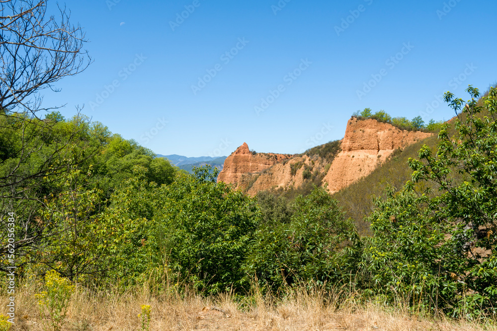 Las Medulas is a historic gold-mining site near the town of Ponferrada in the comarca of El Bierzo province of León, Castile and León, Spain