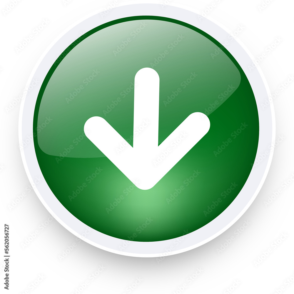 Download icon in realistic style. Arrow signs illustration. Download icon in realistic style. Arrow signs illustration.