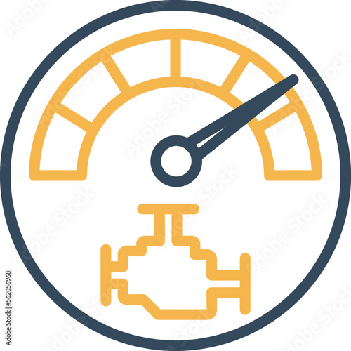 speed meter Vector Icon
