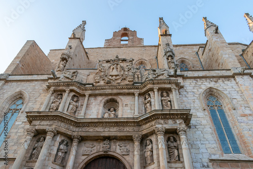 church of santa maria of the medieval town Montblanc   Tarragona 