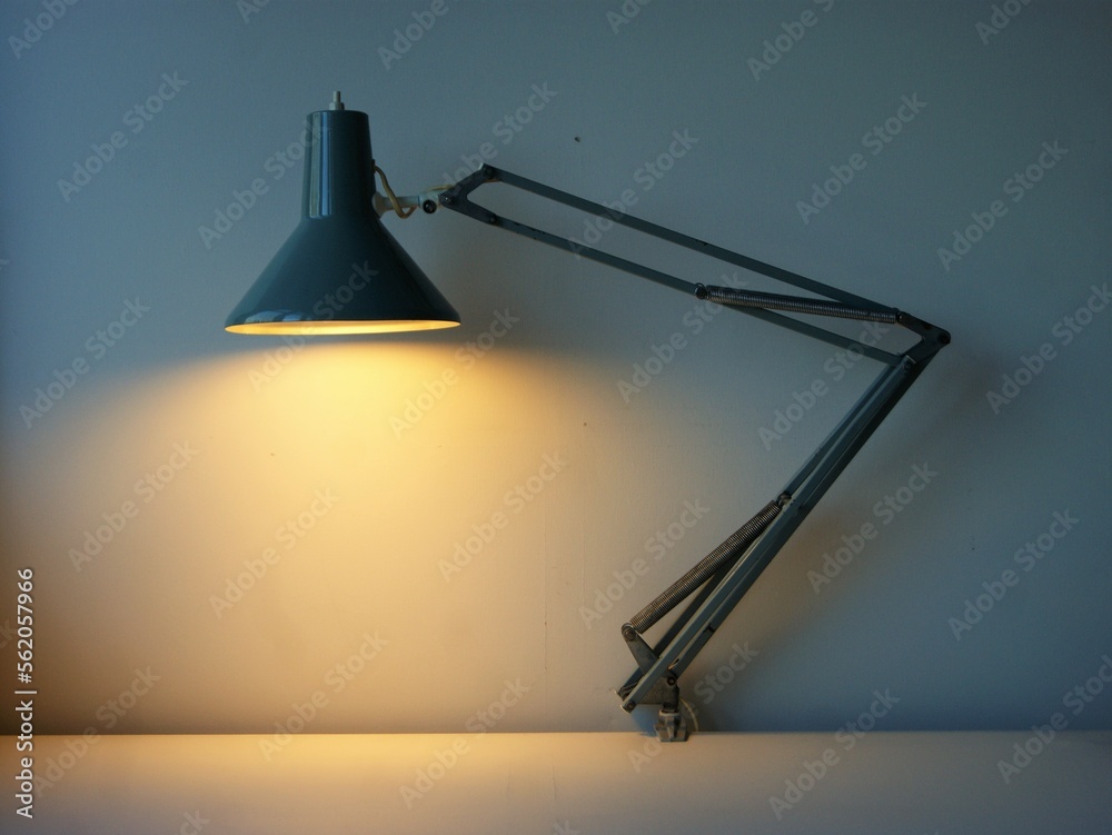 Grey architect lamp from the 1960s.