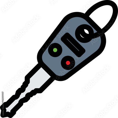 car key Vector Icon
