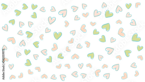 Fototapeta Naklejka Na Ścianę i Meble -  Cute love valentines pattern background