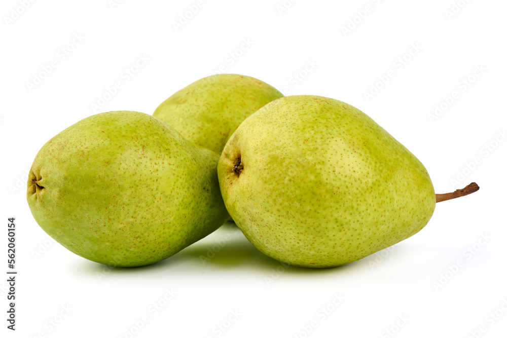 Juicy fresh ripe Williams pears, isolated on a white background. Juicy fresh ripe Williams pears, isolated on a white background.