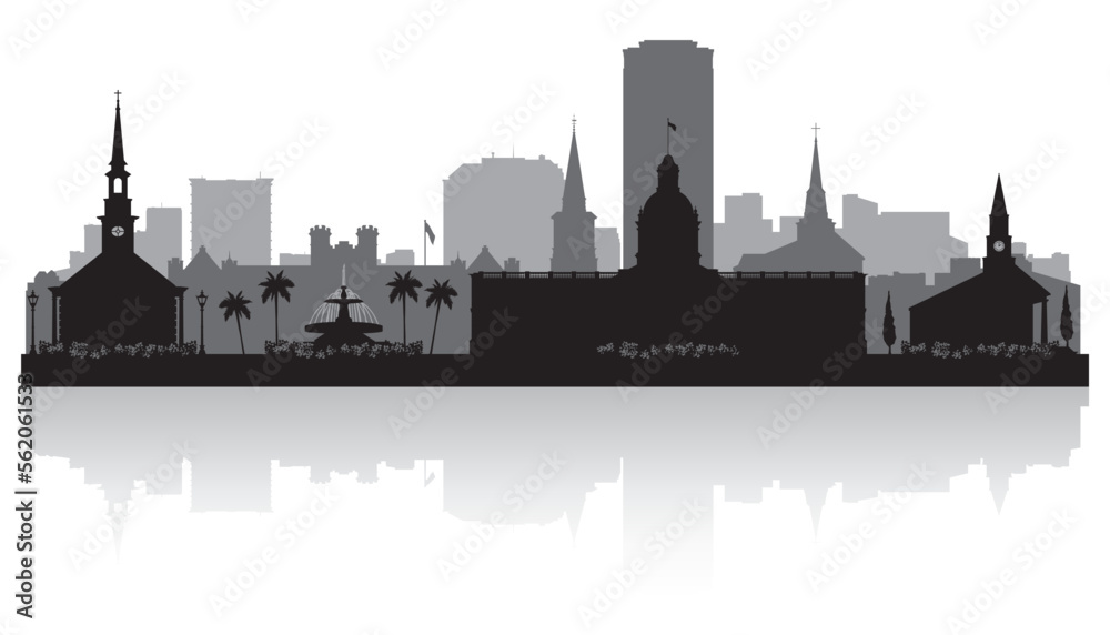 Tallahassee Florida city skyline silhouette