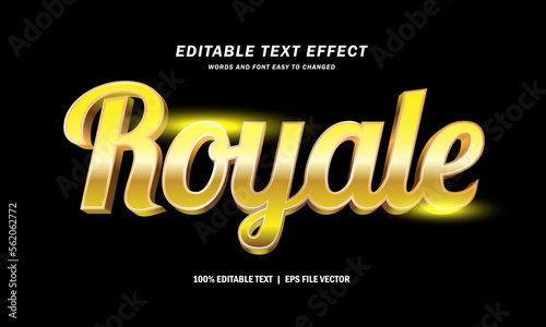 royal luxury text style effect