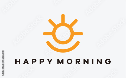 LOGO SMILE HAPPY AND SUN MORNING LINE