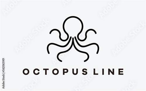 LOGO CREATIVE OCTOPUS LINE SIMPLE