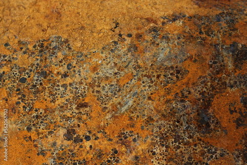 background photo of rusty metal with multicolor shades