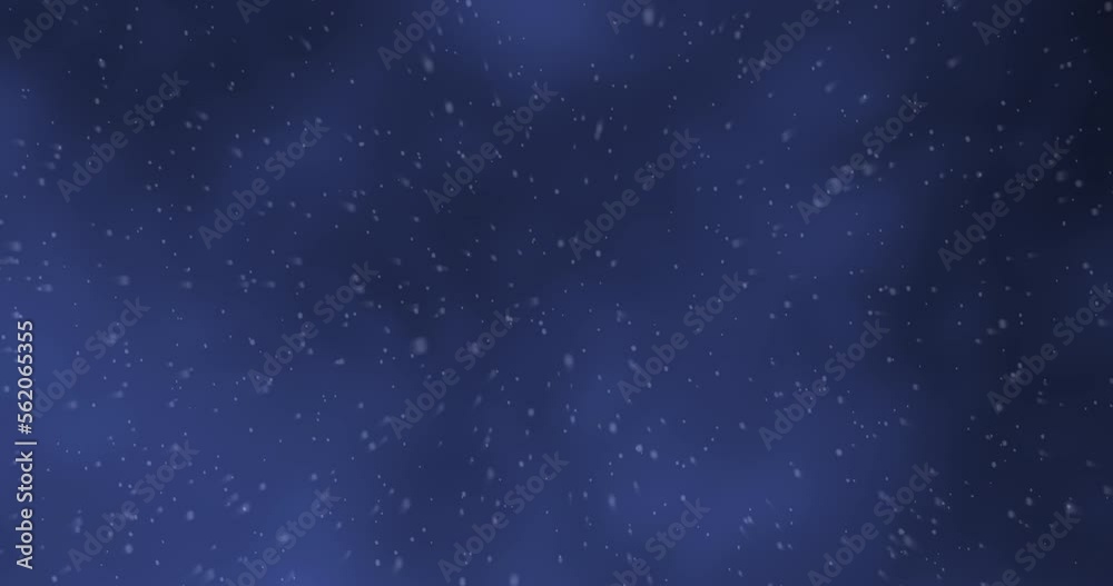 Cozy falling snow with moving clouds Cozy falling snow with moving clouds