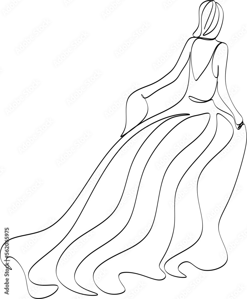 Gown Drawing Dress Sketch, sketch gown drawing, watercolor Painting,  fashion png | PNGEgg