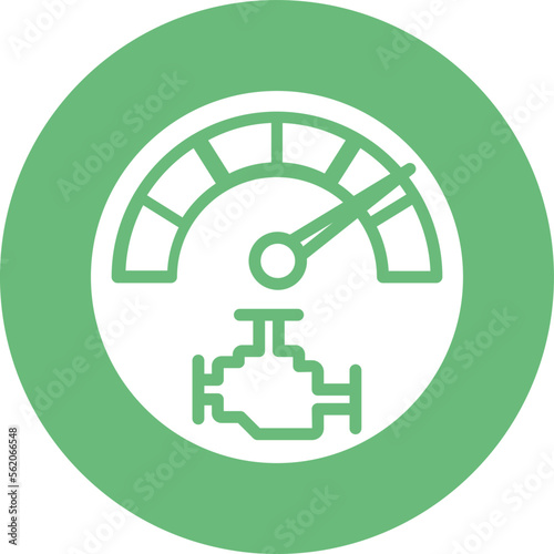 speed meter Vector Icon
