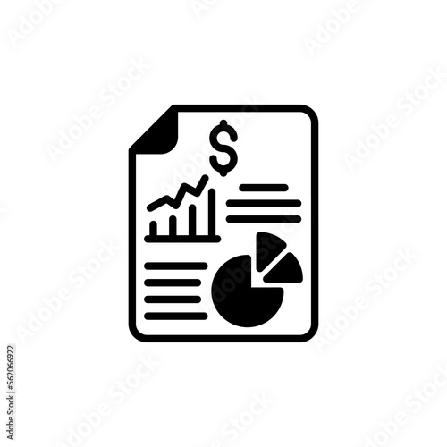 Financial Data icon in vector. Logotype