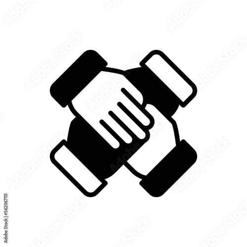 Collaboration icon in vector. Logotype