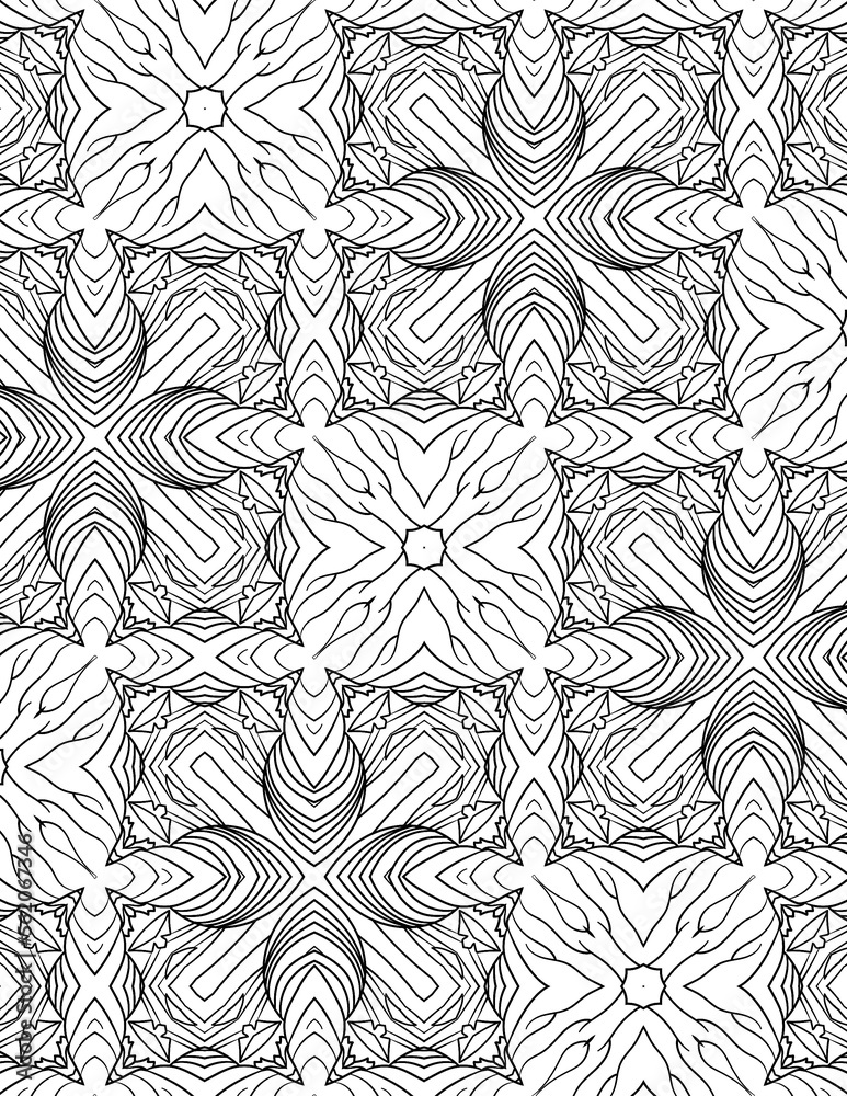 Black and white abstract geometric pattern Black and white abstract geometric pattern