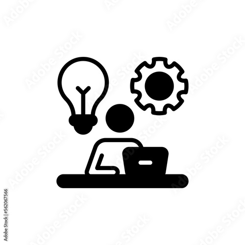 Work Smart icon in vector. Logotype